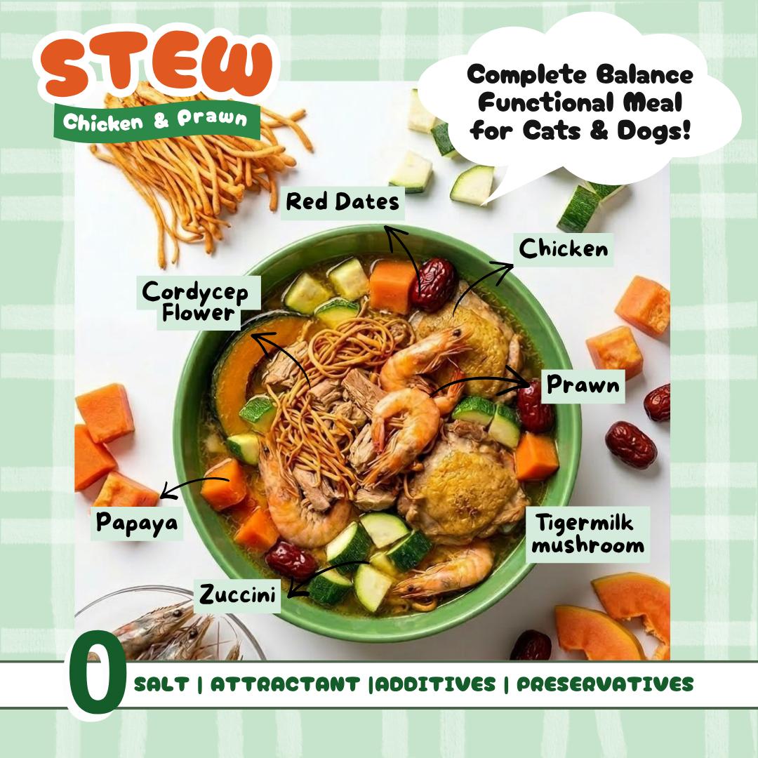Stew Series - 70 Pack Bundle (5 Carton) - Complete Meals For Cats & Dogs