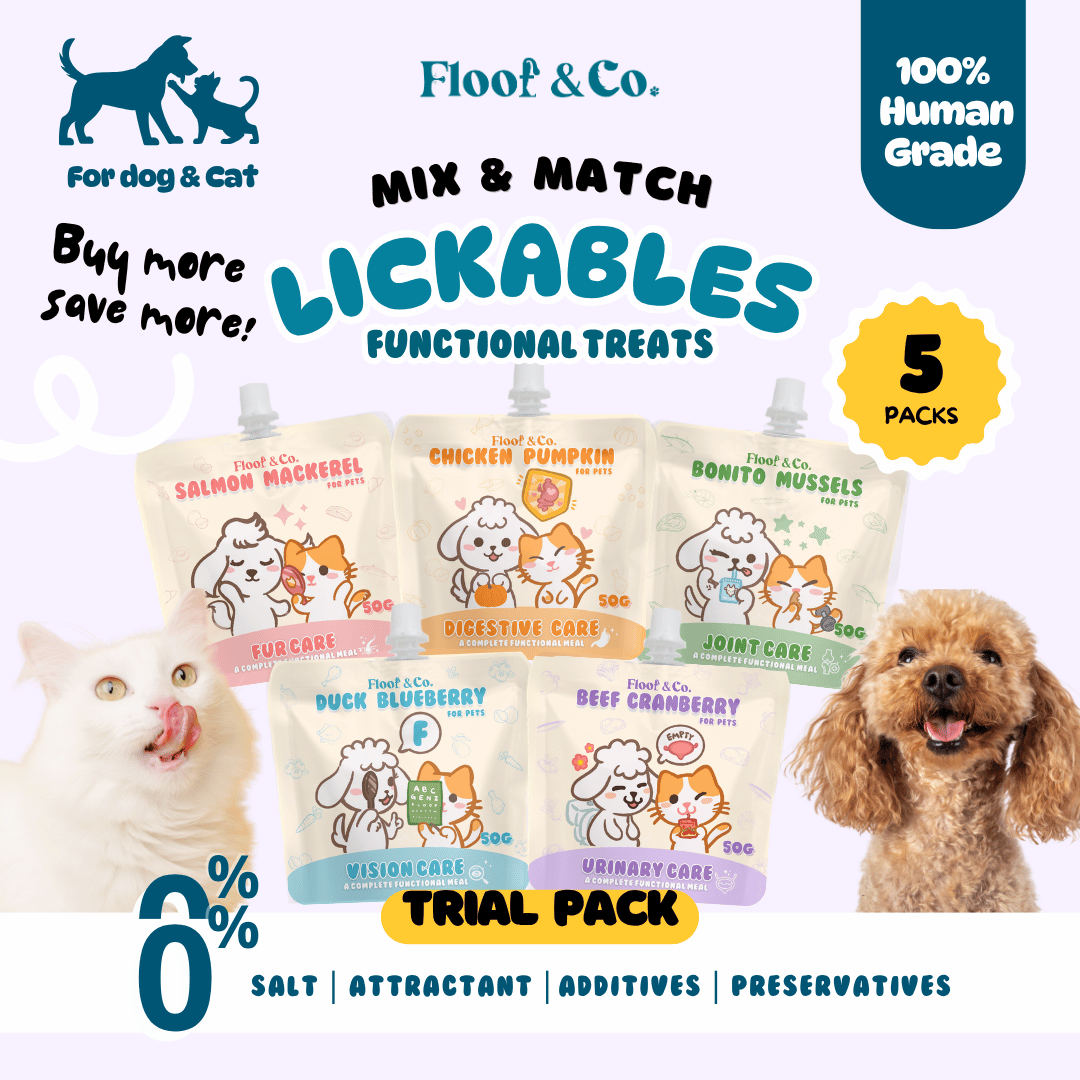 Lickables Series - 5 Pack Trial Bundle - Complete Meals for Cats and Dogs