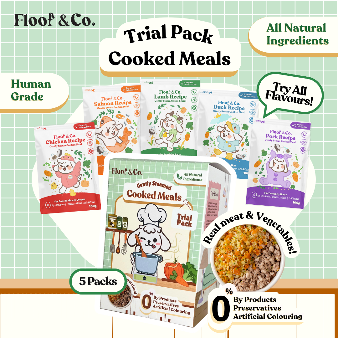 Trial Pack - Cooked Meals For Dogs (5 packs - 500g)