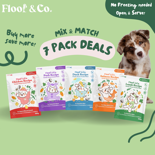 Dog Cooked Meals - 7 Pack Deals! 0.7kg Mix & Match