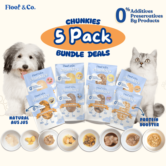 Chunkies 5 Pack Bundle Deals - Meal Topper For Cats & Dogs