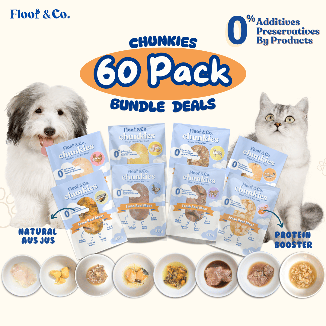 Chunkies 60 Pack Bundle Deals - Meal Topper For Cats & Dogs