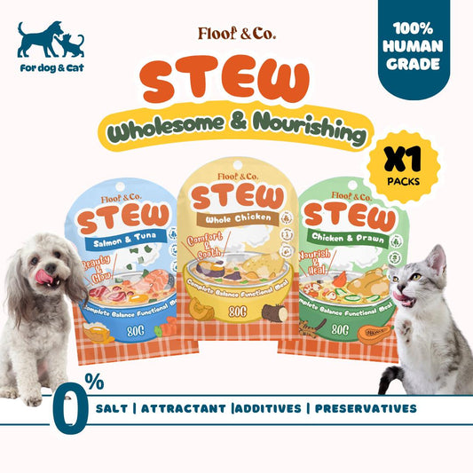 Stew Series - 1 Pack - Complete Meals For Cats & Dogs