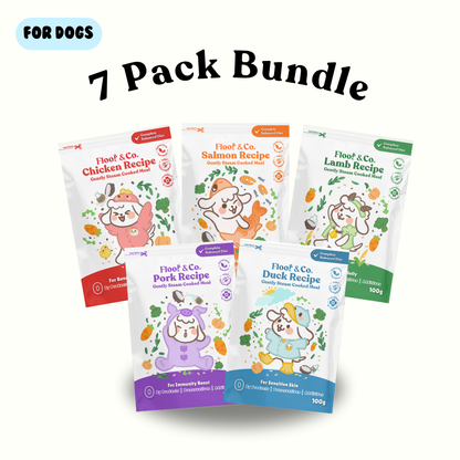 Dog Cooked Meals - 7 Pack Bundle Deals 0.7kg Mix & Match